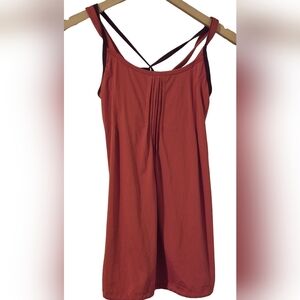 Lole Red Tank Top with Spaghetti Straps and V-Neckline